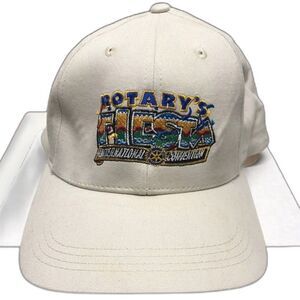 Rotary International Fiesta Convention San Antonio 2001 Hat VP Sports Beige VTG